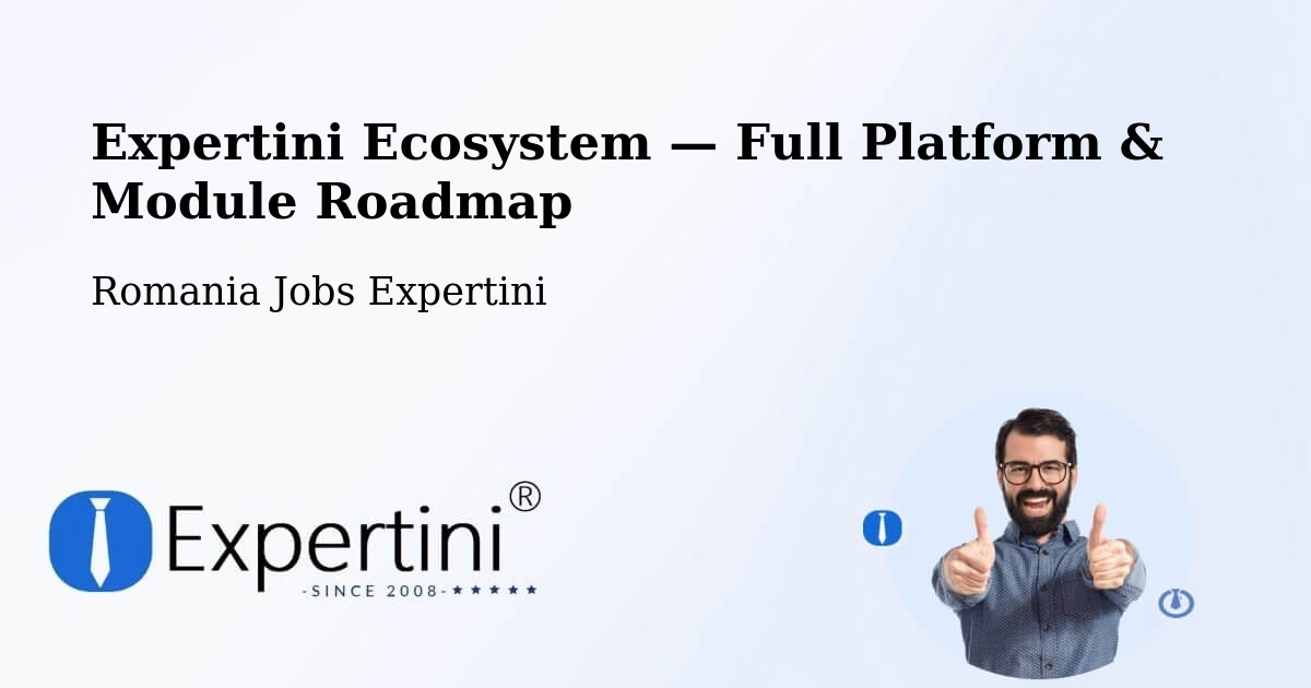 Expertini Ecosystem — Full Platform & Module Roadmap – Răşinari