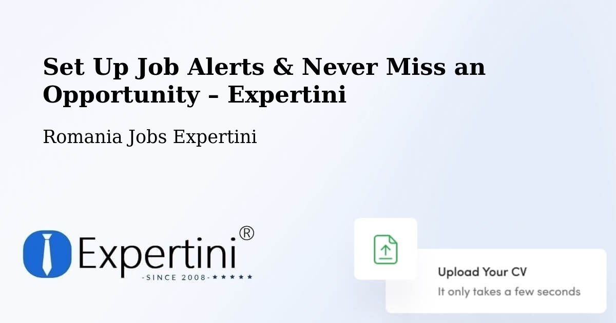 Job Alerts Guide – Get Notified About New Jobs in Răşinari - Răşinari, Romania Jobs Expertini